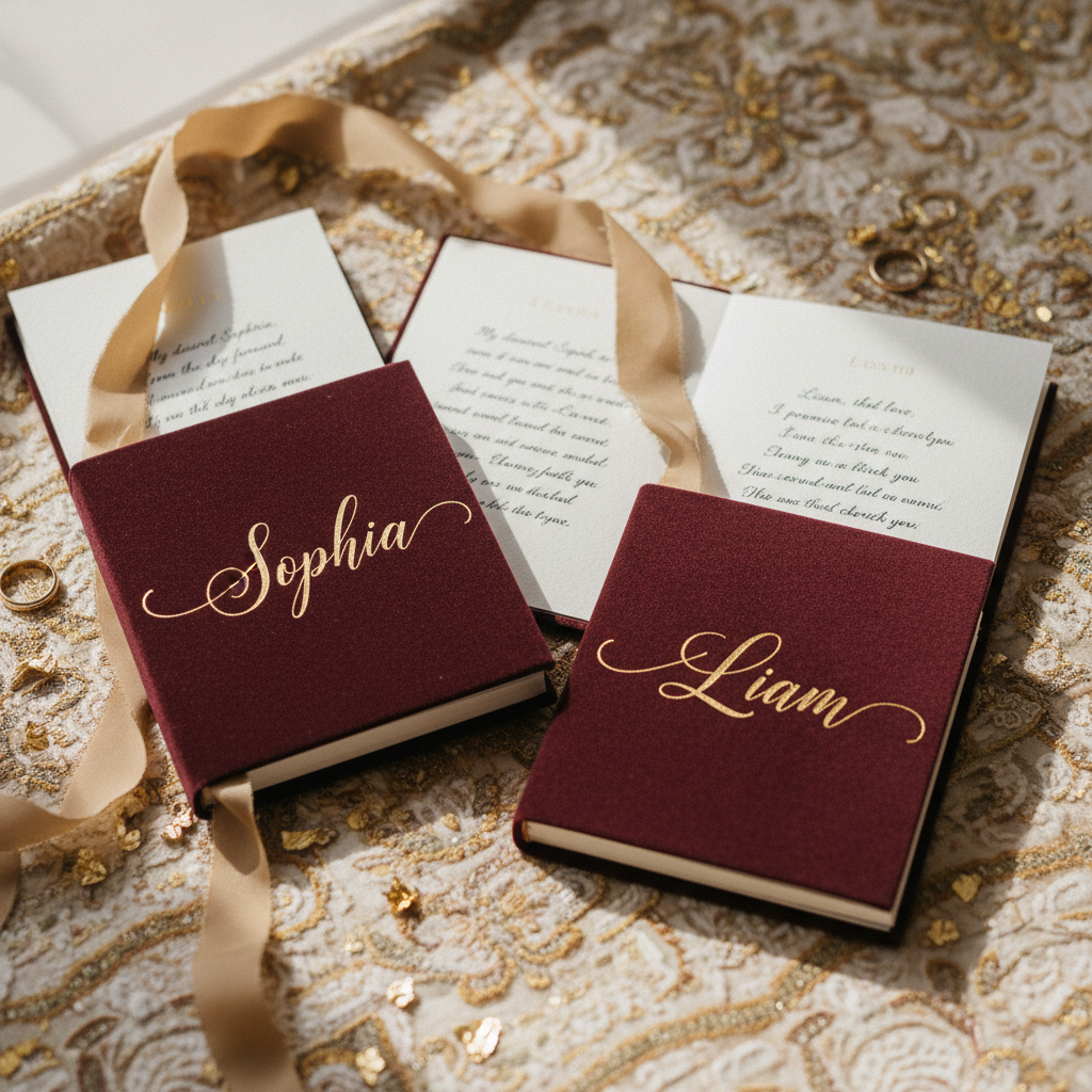 Luxury Wedding Vow Books